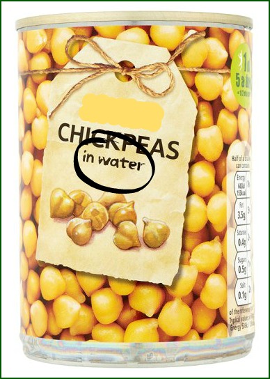 Can of Chickpeas in Water